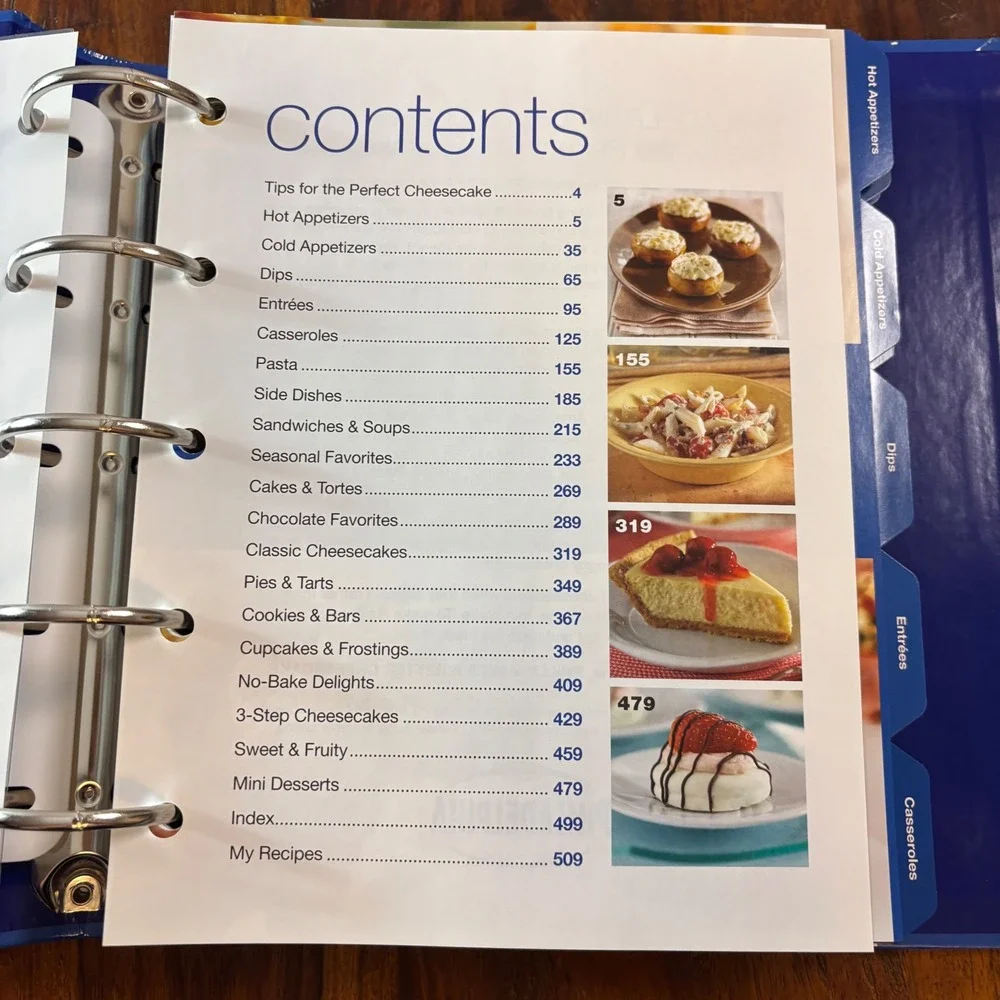 Philadelphia Cream Cheese Recipe Collection Binder 350+ Recipes 2012 Cookery